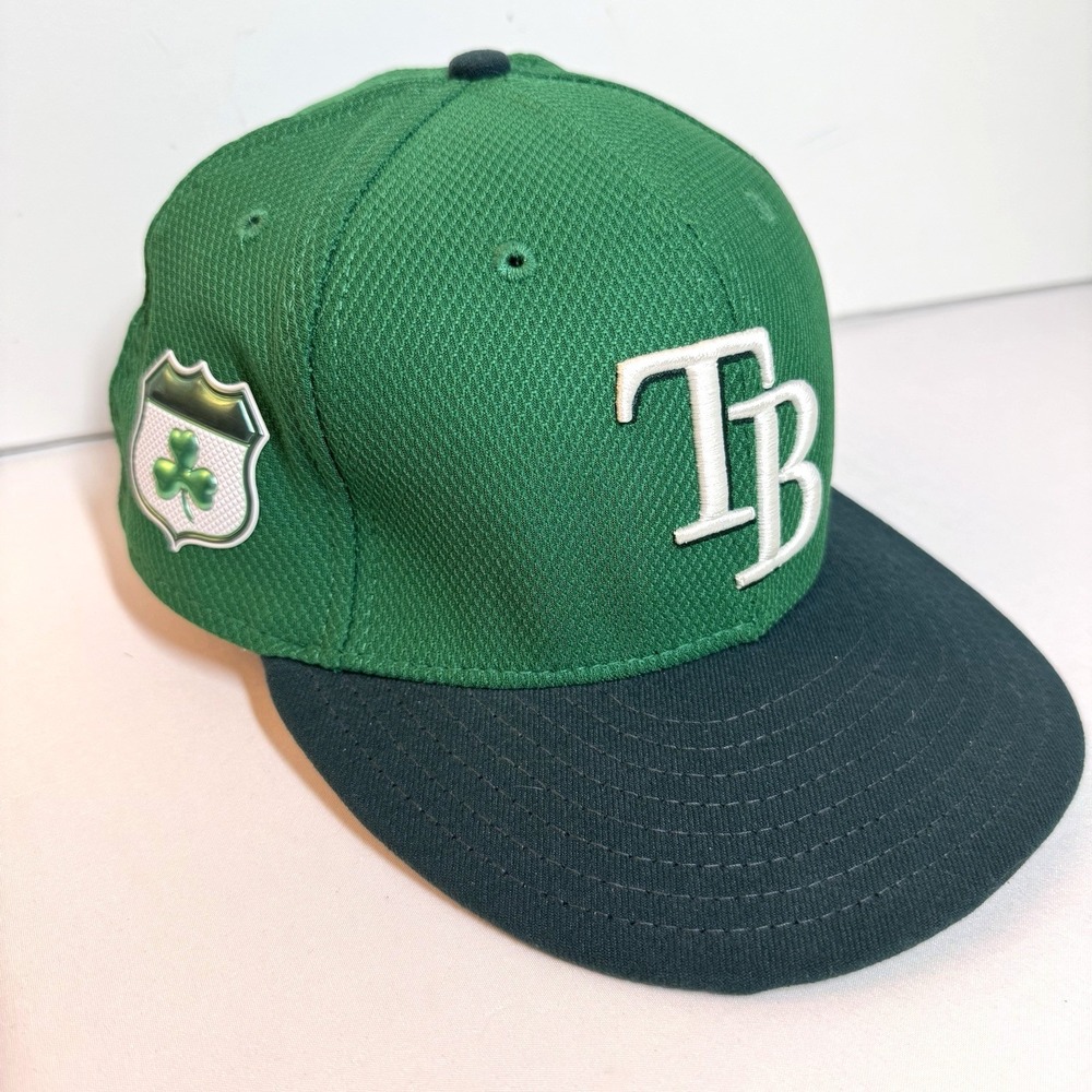 Tampa Bay Rays New Era 2017 St Patricks Day 59FIFTY Fitted Hat 7 3/8 Diamond Era